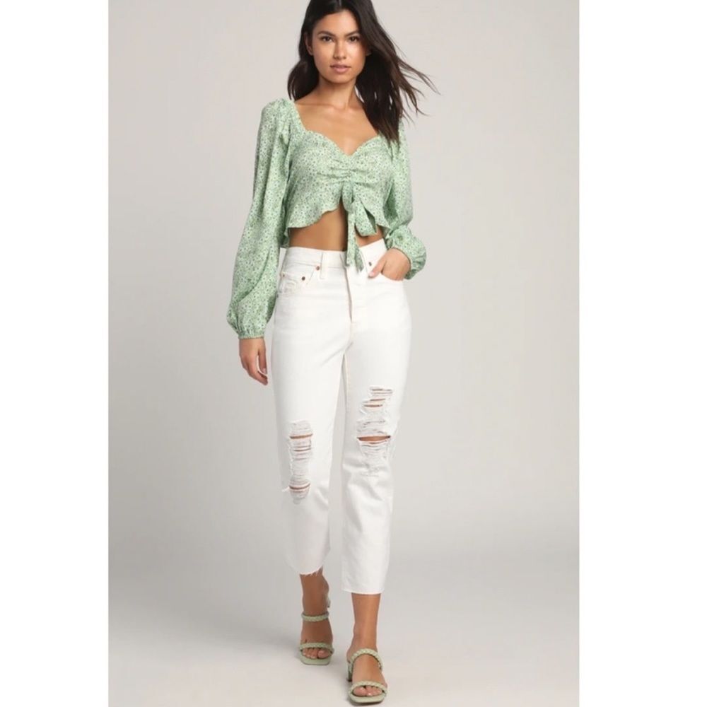 Levi’s 501 Original High Rise Straight Leg Women's Denim Jean White (W27xL32)